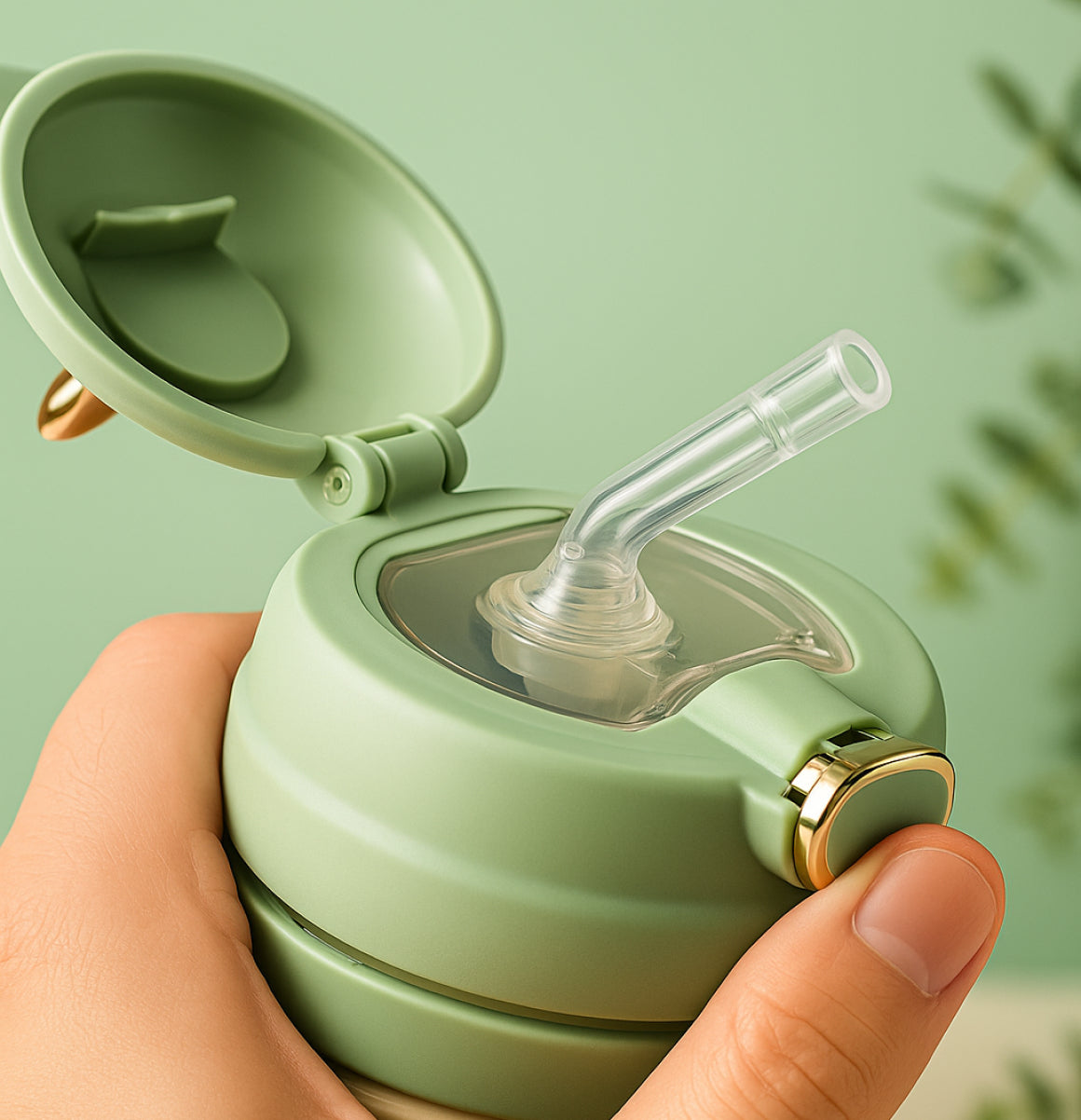 Premium 350 ml Reusable Glass Sipper Bottle with Straw & Lid, Anti-Slip Grip, Eco-Friendly Water Tumbler for Juice, Milk & Smoothies